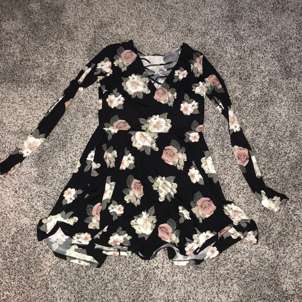 Black dress with sleeves